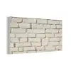 Bakstenen - Muur - Licht - Wit PET vilt middel -3d