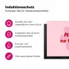 No rain no flowers - Bloem - Roze Inductie beschermer vinyl 3mm klein -zzzzzzz-lf-ups