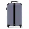 Minimal - Grijsblauw met zwarte streep NBS - Handbagage koffer - Unisex middel -productfoto_recht