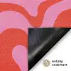 Abstract - Patroon - Rood - Roze - Minimalistisch Deurmat klein -antislip_NL