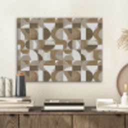 Abstract - Retro - Bruin PET vilt klein 837 -sfeer1