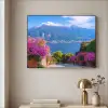 Lake Como - Italië - Landschap Textielframe - compleet frame klein -sfeer2