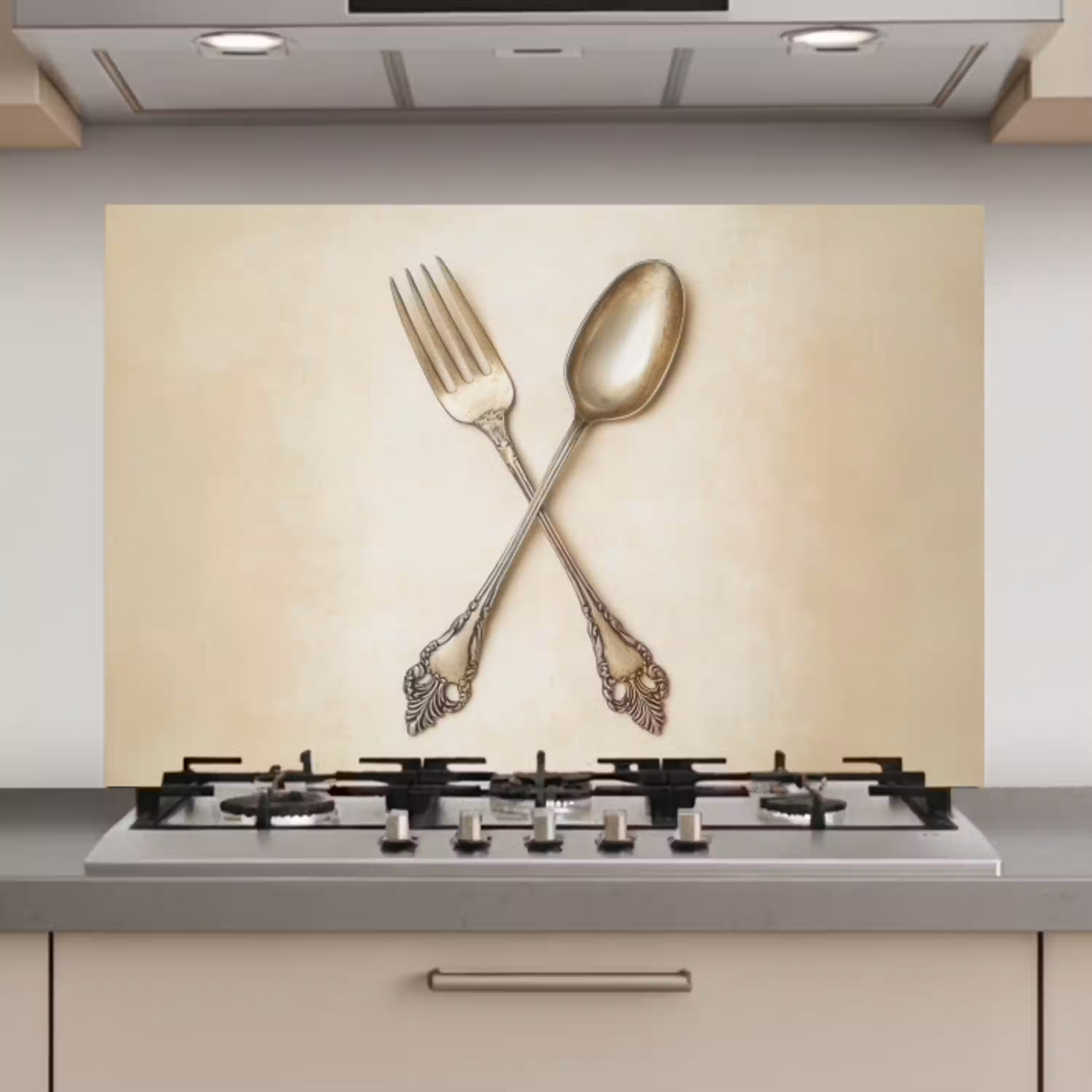 Beige - Vintage - Bestek keuken achterwand spatscherm klein -3d_website