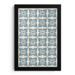 Dessin - Tegel - Blauw fotolijst zwart zonder passe partout klein 224 -3d