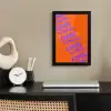 Cool - Paars - Oranje fotolijst zwart zonder passe partout klein -sfeer1