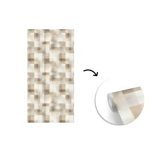 Textuur - Linnen - Beige fotobehang vinyl groot 64 -3d