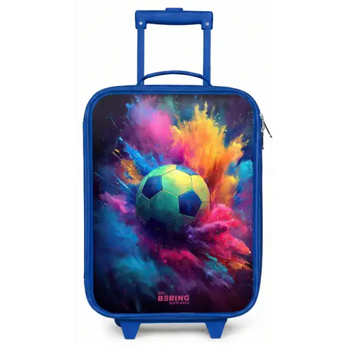 Neon - Bal - Kleurrijk Kinderkoffer - Blauw klein -zz3dotto