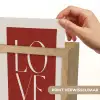 Love - Rood - Minimalistisch Light Box met kabel (Wandlamp) klein -USP_websiteprintNL