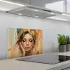 Vrouwen - Portret - Luxe - Goud keuken achterwand spatscherm klein -3d_schuin