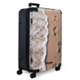 Voetstappen - Vloedlijn - Zee NBS - Large koffer - Volwassenen Unisex groot -product1
