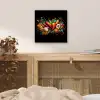 Groente - Peper - Knoflook - Graffiti - Verf - Kleurrijk aluminium wit klein -sfeer3