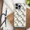 Patroon - Dambord - Houtnerf Hoesje iPhone 16 Pro Max met koord klein 804 -sfeer4