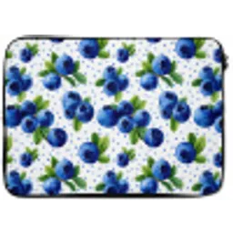 Bessen - Patroon - Blauw laptophoes neopreen klein 279 -zkaufland3dotto