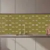 Libellen - Patroon - Groen keuken achterwand 2 middel 871 zz_3dshopping