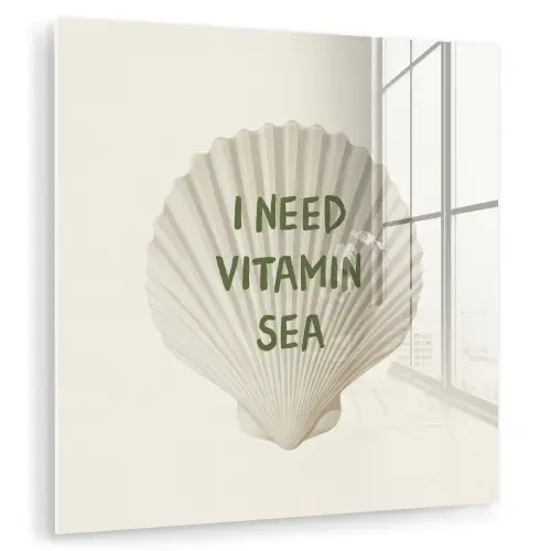 Schelp - Quote - Groen plexiglas 5mm klein -zzzproduct_nieuw