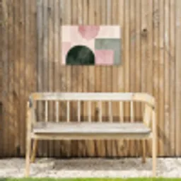 Vormen - Abstract - Cirkel - Zwart Tuinposter op houten frame 2 cm dik klein -sfeer4