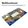 Dorp - Heuvels - Landschap - Bomen Muismat XXL klein -sfeer4