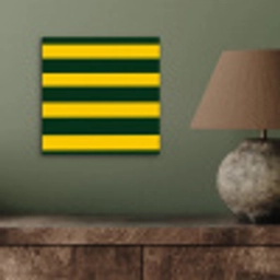 Klassiek - Strepen - Groen aluminium wit klein 46 -sfeer2