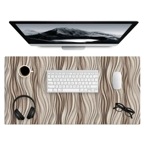 Golven - 3D - Crème Muismat XXL klein 681 -3d