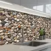 Matte - Lichte - Stenen keuken achterwand 2 middel 871 -3d_schuin