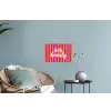 Modern - Hello - Oranje Muursticker klein -plant