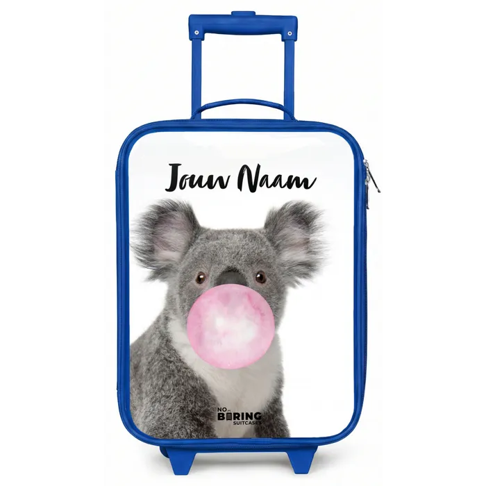 Kauwgom koala Kinderkoffer - Blauw klein -zz3dotto