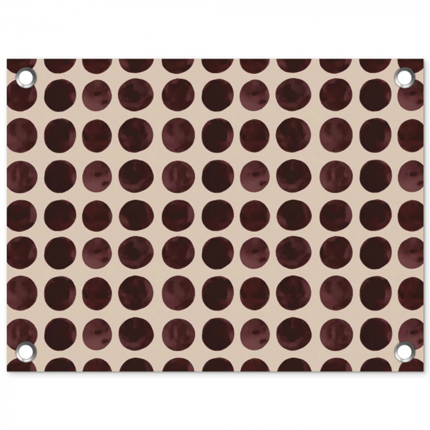 Stippen - Patroon - Bruin tuinposter los doek klein 239 -3d