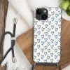 Hartjes patroon - Blauw - Beige - Liefde Crossbody Case iPhone 14 middel -sfeer4