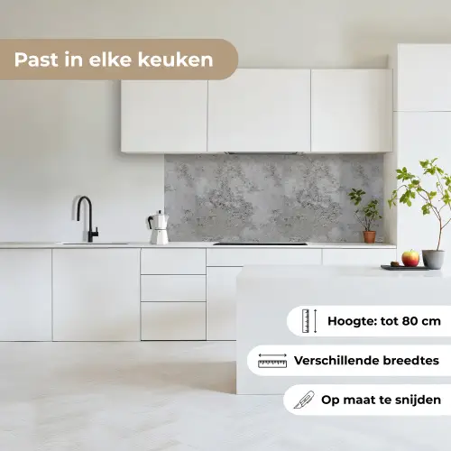 Patroon - Grijs - Oud - Beton keuken achterwand 2 middel 871 -sfeer4_NL