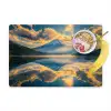 Berg - Rivier - Zonsondergang Placemat vinyl groot -zzzproduct_Kitchenyeah-website