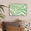 Zebrapatroon - Groen - Retro canvas 2cm klein -sfeer1