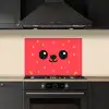 Kat - Aardbei - Cartoon keuken achterwand spatscherm klein -sfeer1