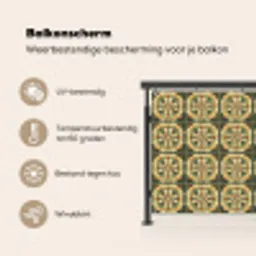 Ornament - Patroon - Groen Balkonbeschermer Duitsland klein 596 -specs_NL