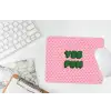 Yes fun - Groen - Roze - Stippen muismat rubber klein -witbureau