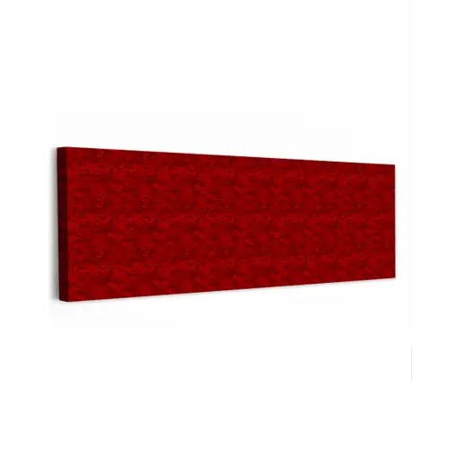 Rood - Patroon - Bloemen canvas 2cm klein 828 -z3d