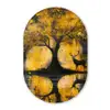 Boom - Verflook - Hert - Natuur - Goud Wandcirkel Ovaal Forex klein -3d