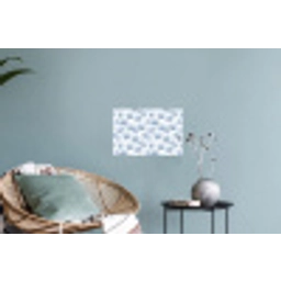 Waaier - Modern - Blauw Muursticker klein 286 -plant