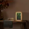 Bladeren - Schaduw - Groen - Textuur Light Box met kabel (Tafellamp) klein -sfeer4
