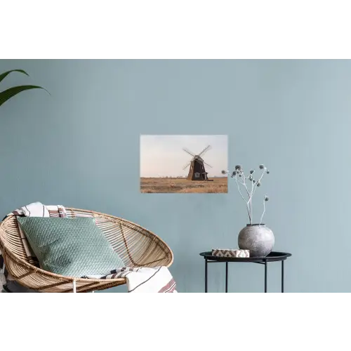 Windmolens - Landschap - Veld Muursticker klein -plant
