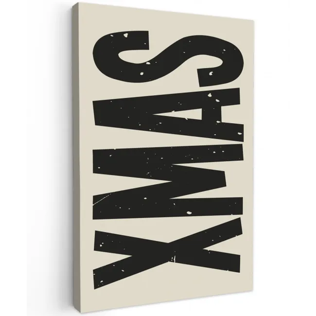 Kerst - Christmas - Japandi - Beige canvas 2cm klein -z3d