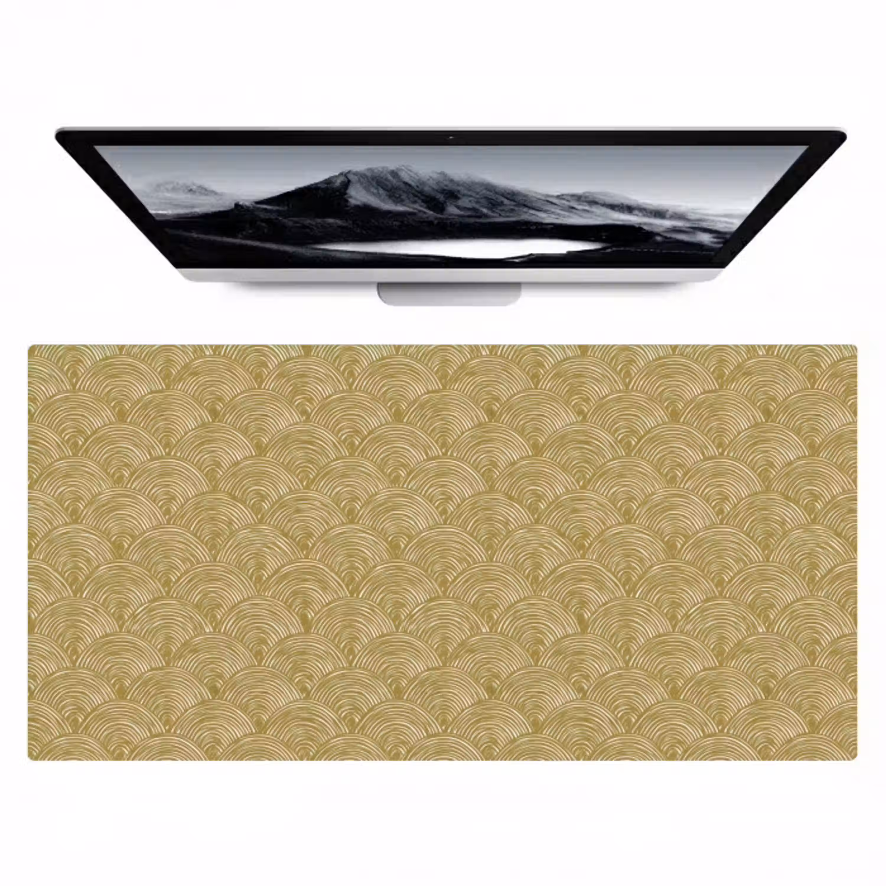 Waaier - Geometrisch - Groen Muismat XXL klein 681 -zzz3d