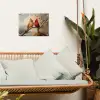 Vogels - Rood - Tak - Herfstbladeren tuinposter los doek klein -sfeer7