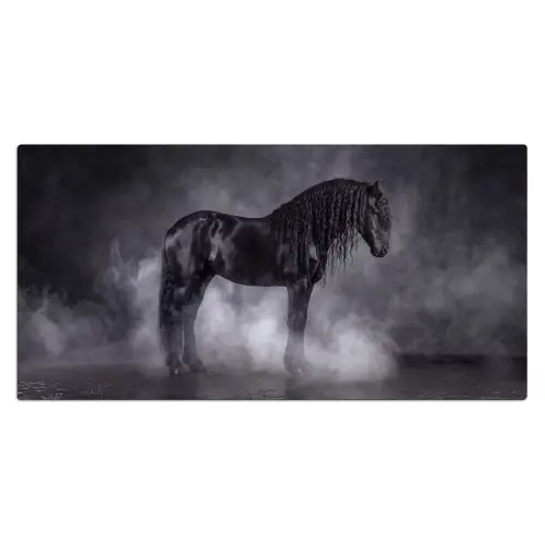 Paard - Magisch - Zwart Muismat XXL klein -3d_leeg
