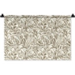 Takken - Botanisch - Taupe Wandkleed katoen klein 269 -zz3d