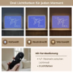 Blauw - I am that woman - Sierlijk - Minimalistisch Light Box met batterij (Wandlamp) middel -USP_lichtkleurDE