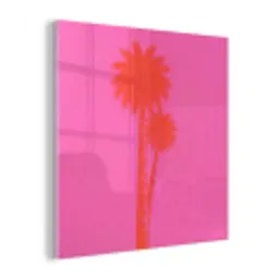Palmbomen - Modern - Roze plexiglas 5mm klein -z3d