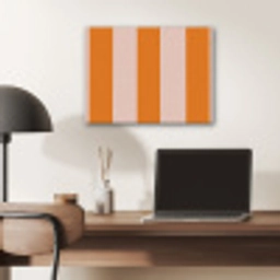 Strepen - Modern - Oranje PET vilt klein 837 -sfeer5
