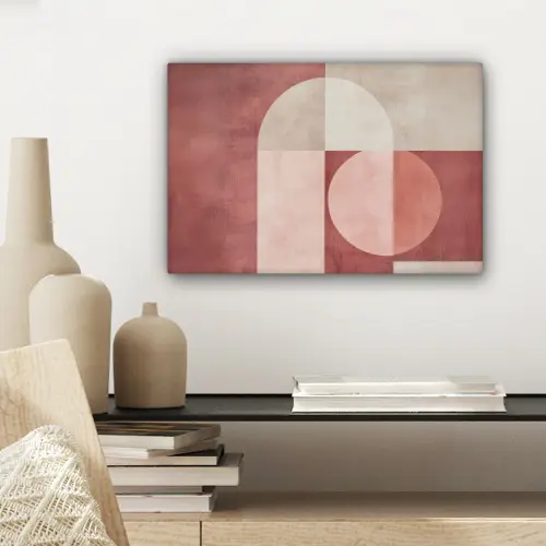 Figuren - Abstract - Roze canvas 2cm klein -sfeer6