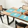 Ijsje - Stokje - Sprinkles - Lichtblauw Placemat vinyl groot -zzsfeer4_Kitchenyeah-website