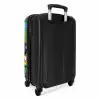 Monsters met Felle Kleuren NBS - Handbagage koffer - Kinderen Unisex middel -achterkant